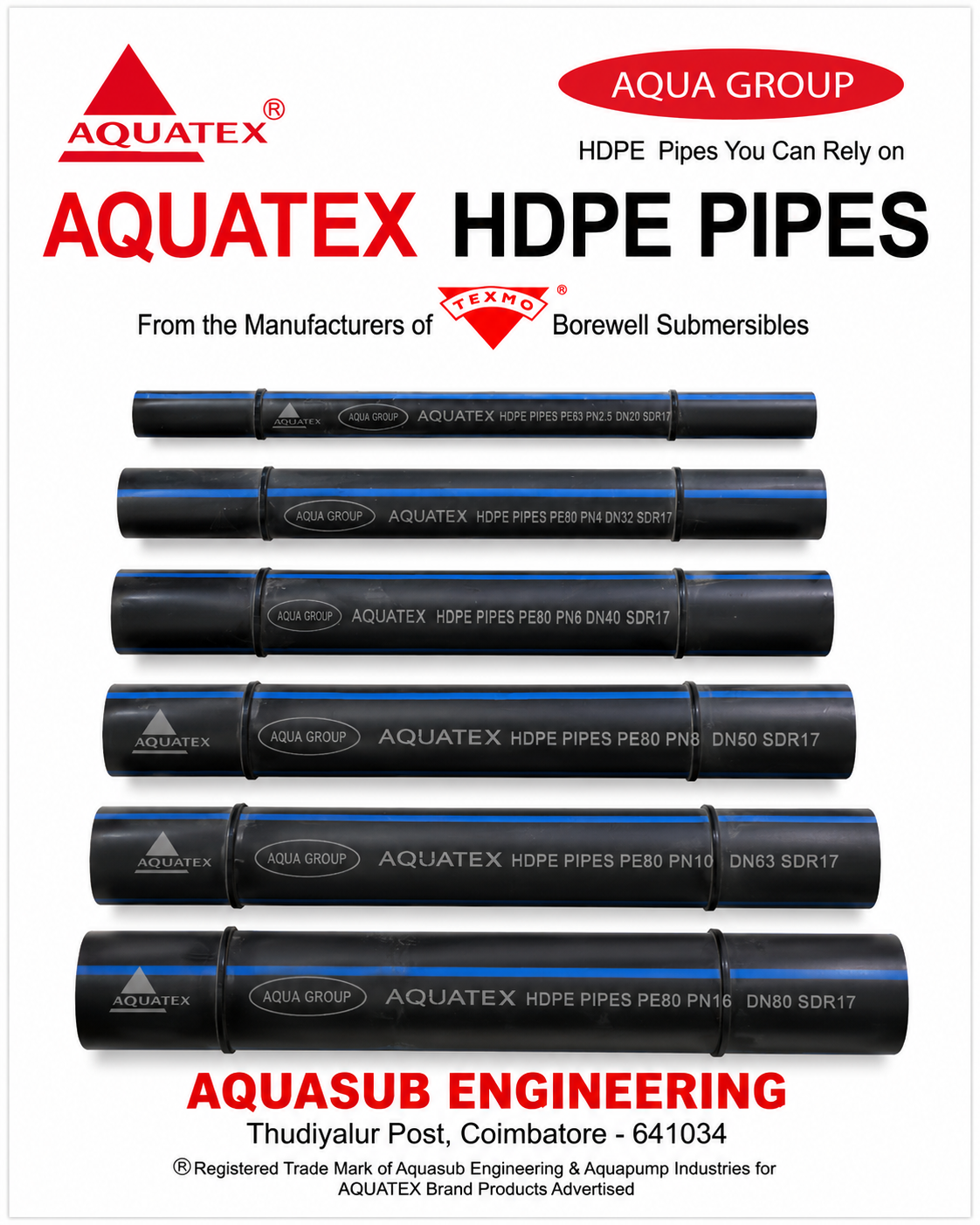Aquatex HDPE Pipes